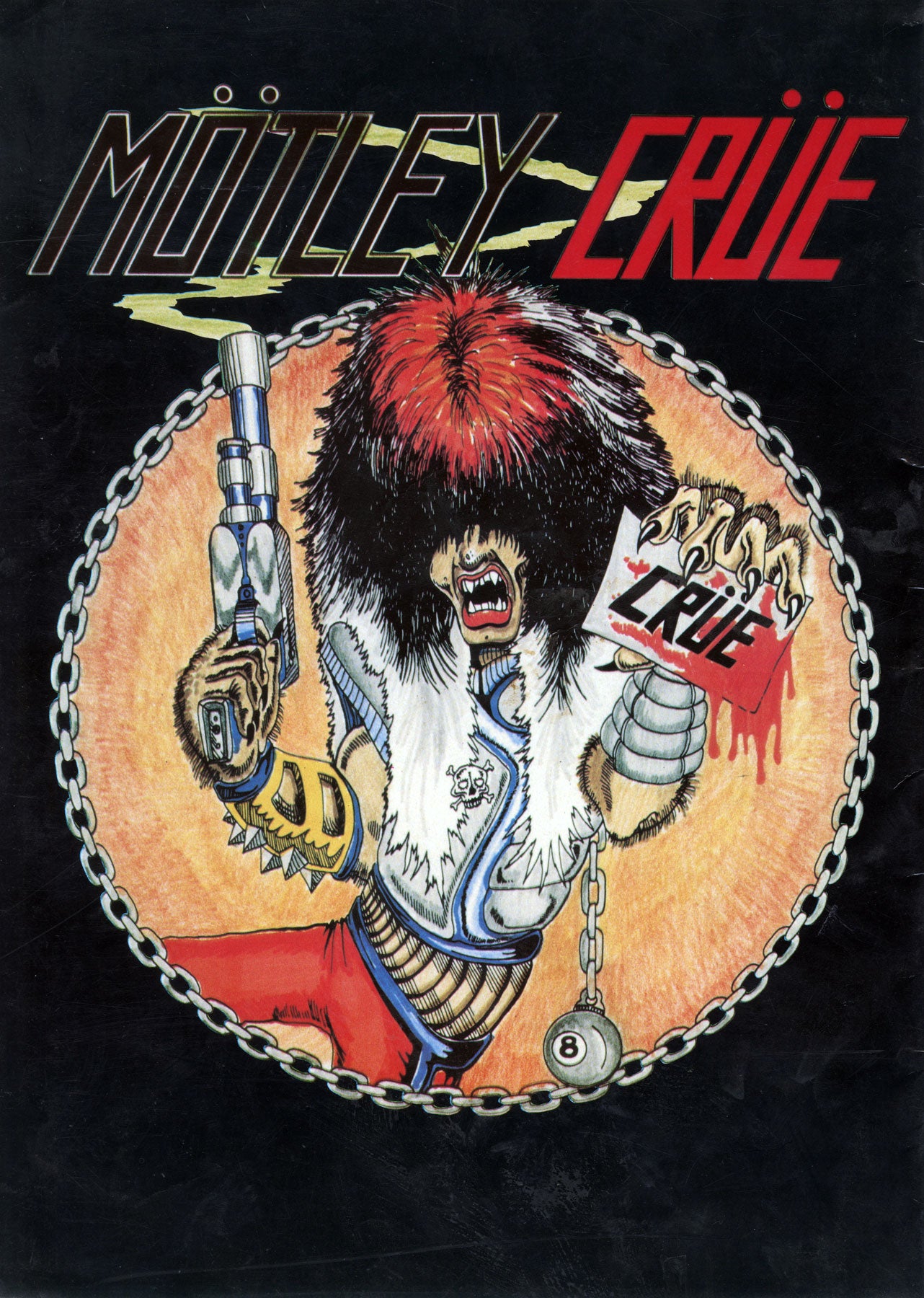 Back cover of Shout Tour book