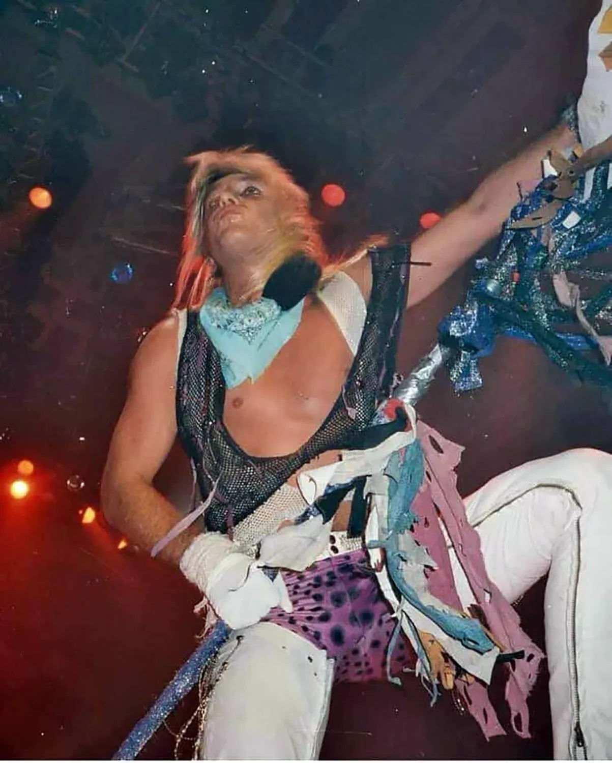 Vince on UK Theatre of Pain Tour, 1986