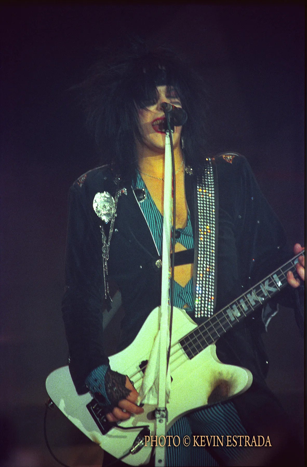 Nikki on US Theatre of Pain Tour, The Forum, L.A. 1985