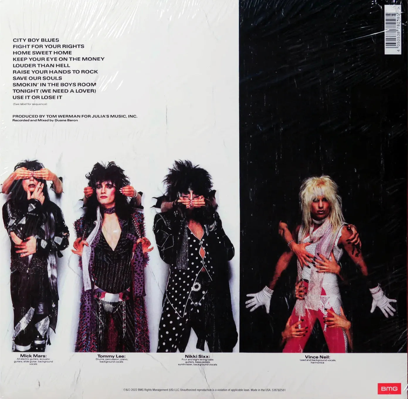 HAND SIGNED Theatre of Pain 12" Vinyl Album - Limited Quantity