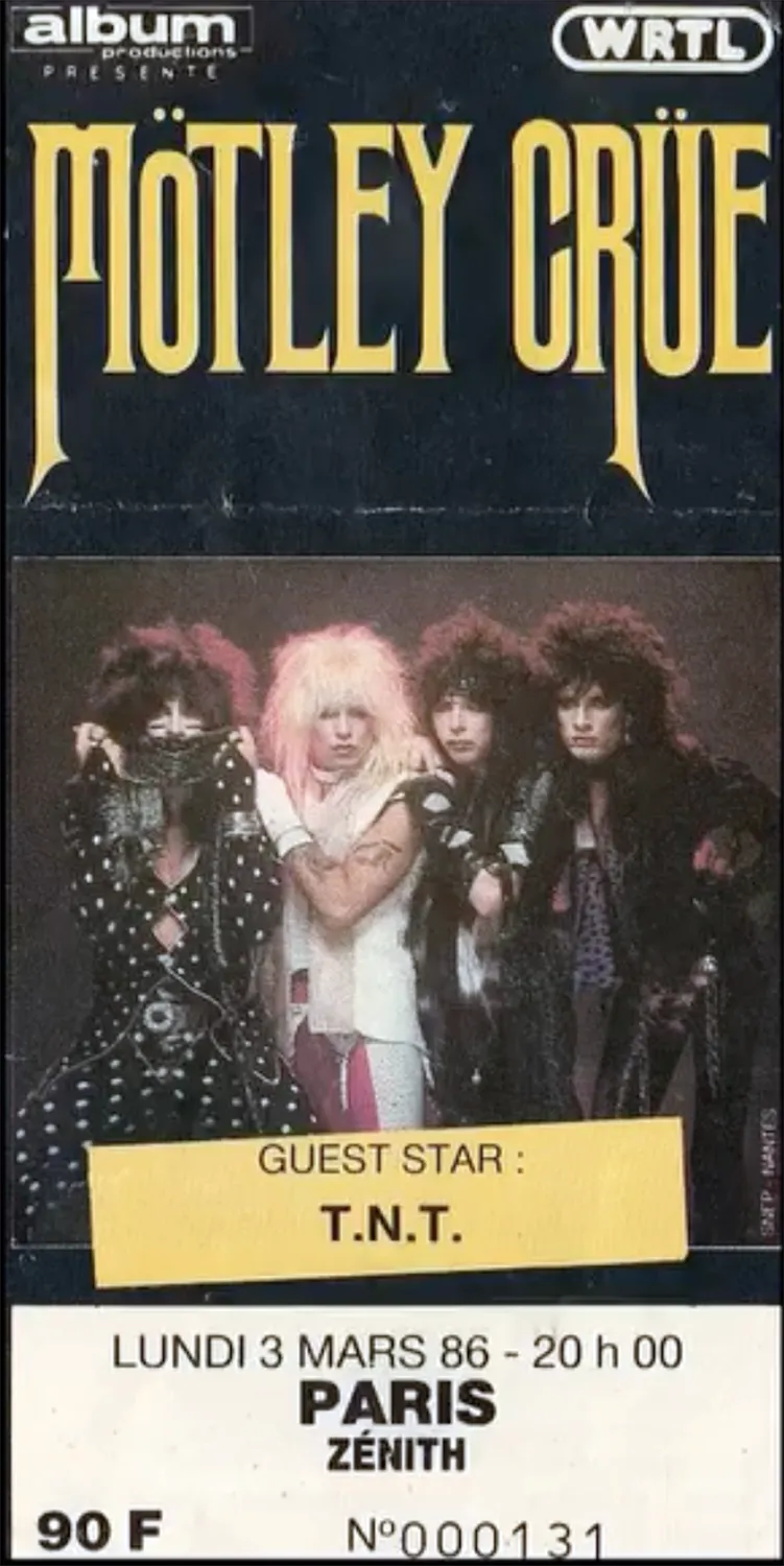 Paris Ticket, Le Zenith 1986