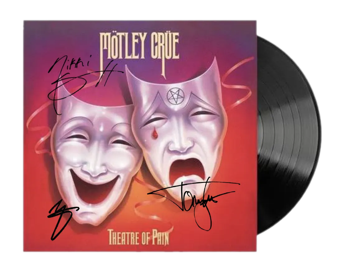 HAND SIGNED Theatre of Pain 12" Vinyl Album - Limited Quantity