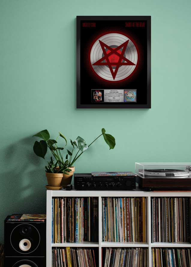 Shout At The Devil Commemorative Album Plaque