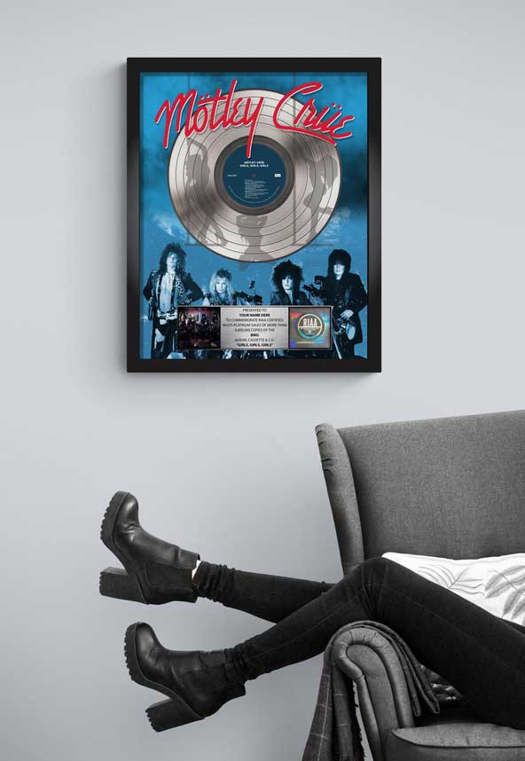 Girls Girls Girls Commemorative Album Plaque