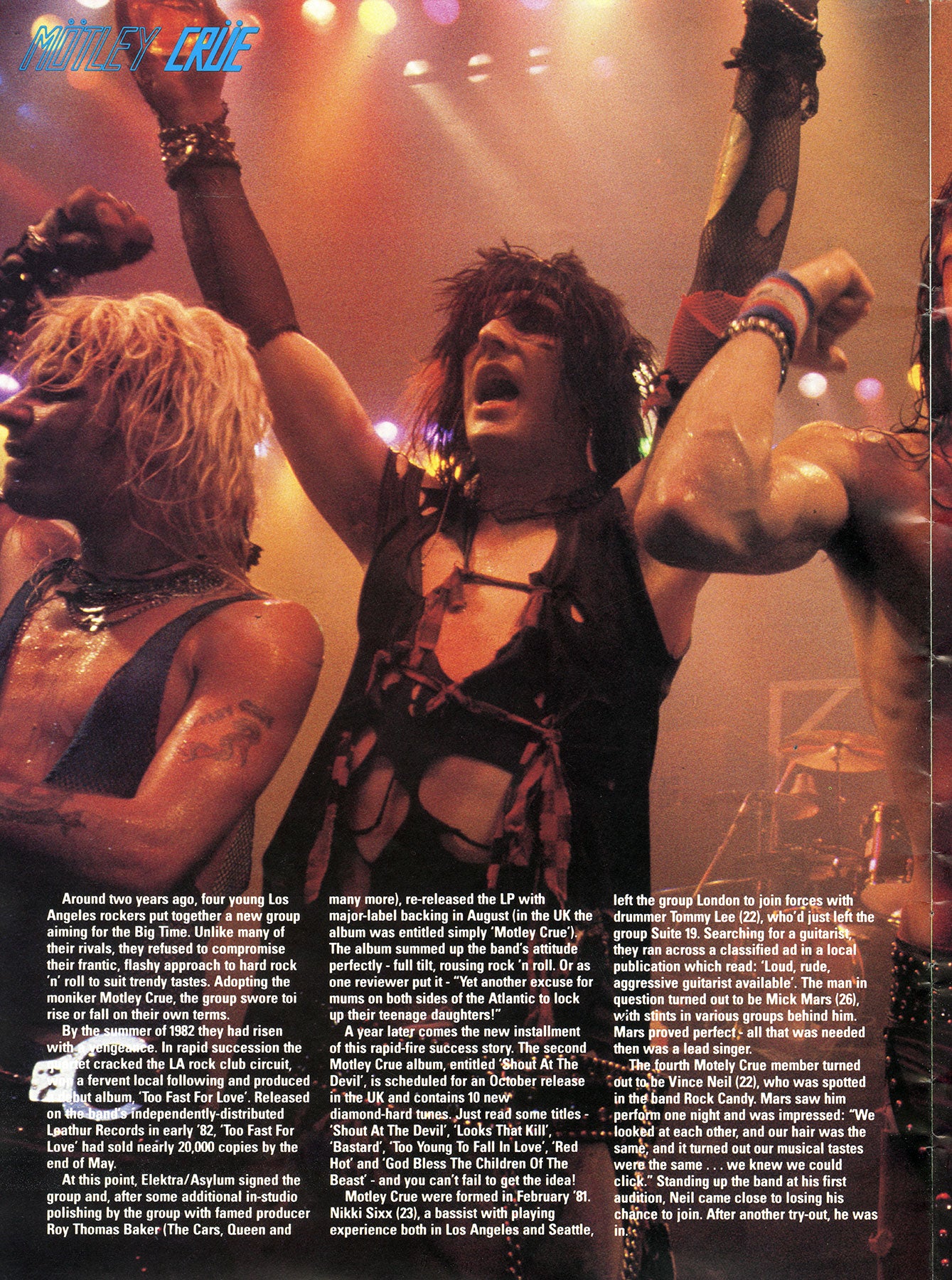 Monsters of Rock Tour Book Gatefold