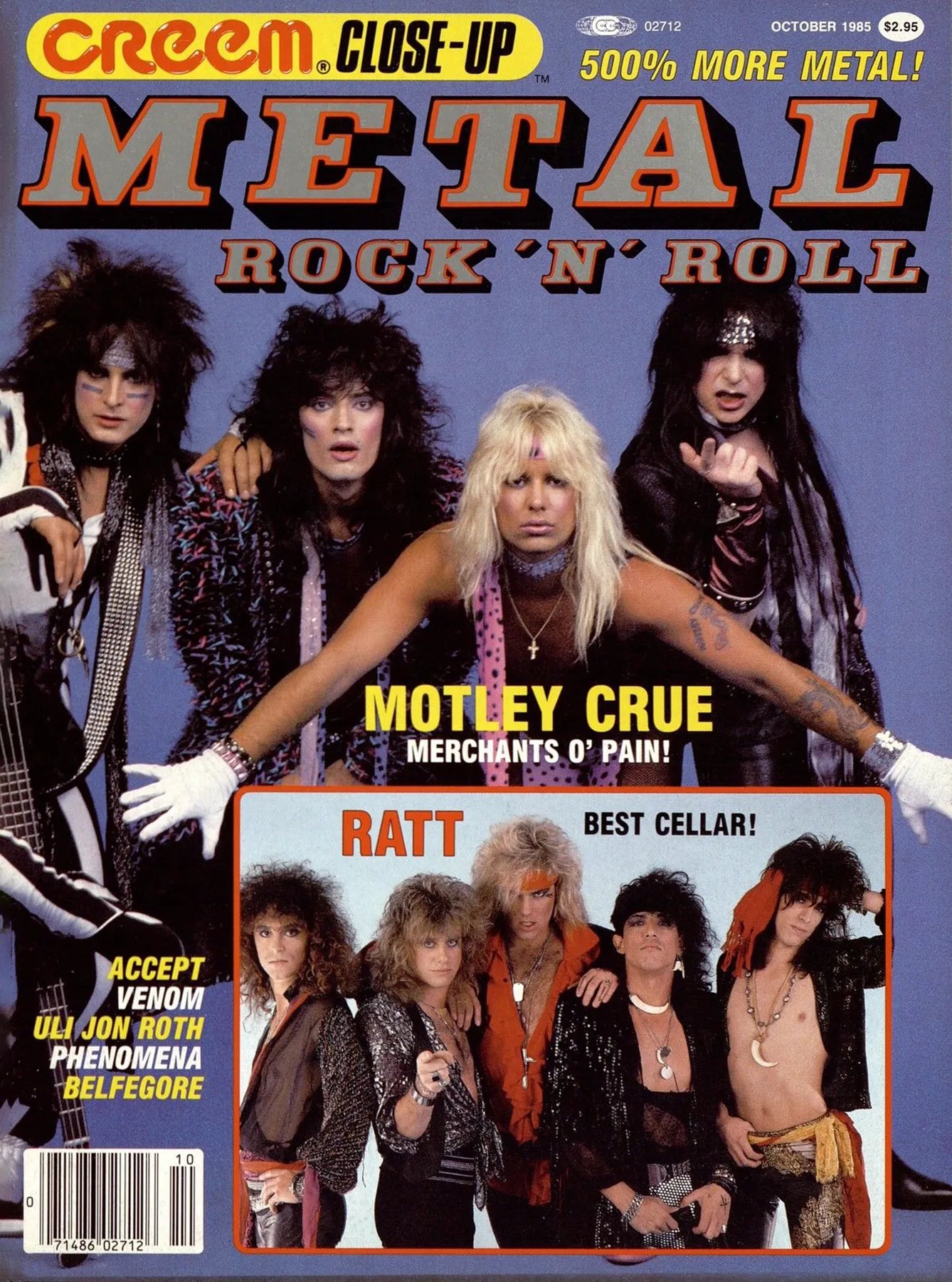 CREEM Close-Up, Metal Rock 'N' Roll, Cover Story, October 1985