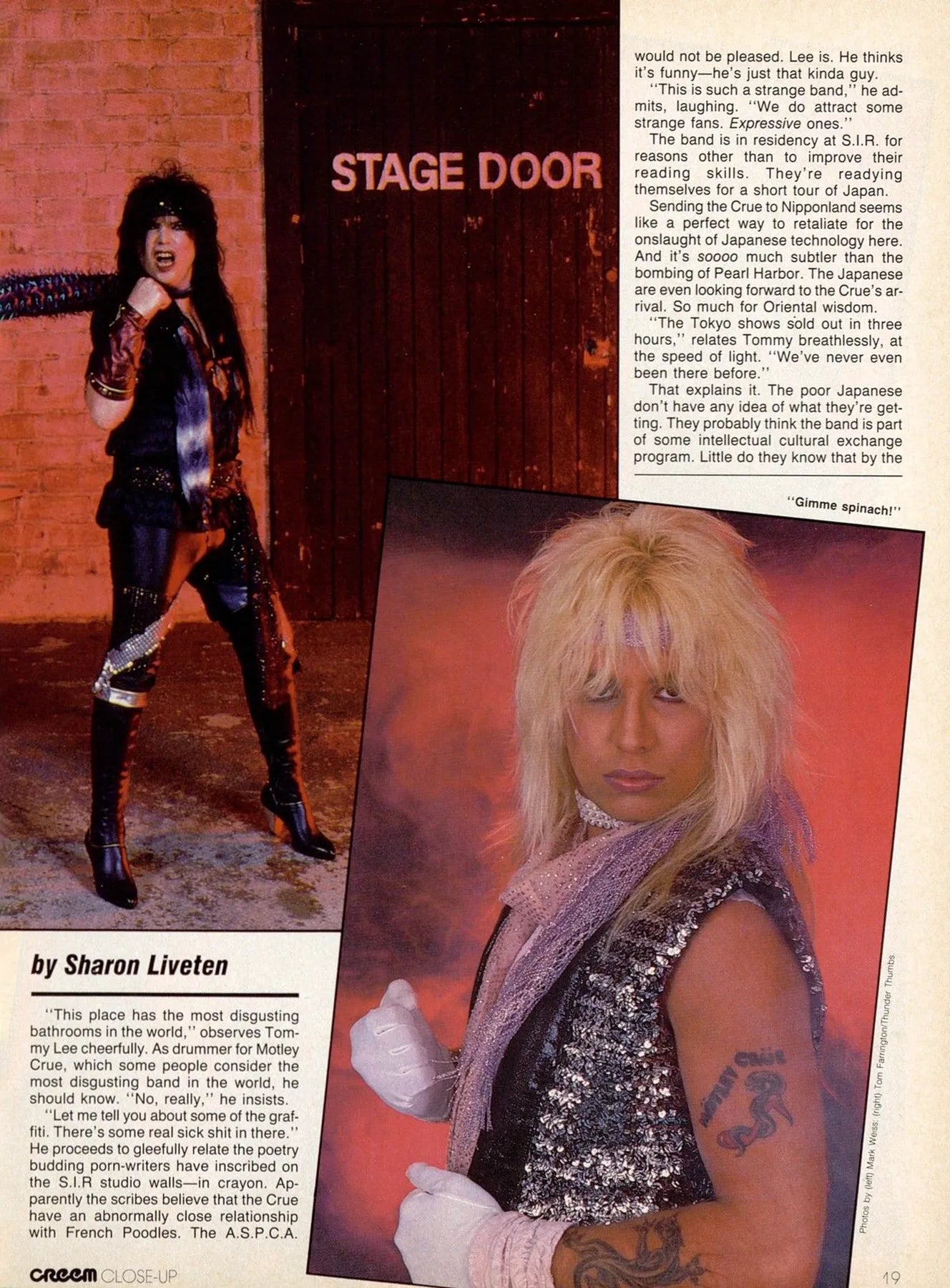 CREEM Close-Up, Metal Rock 'N' Roll, Cover Story, October 1985
