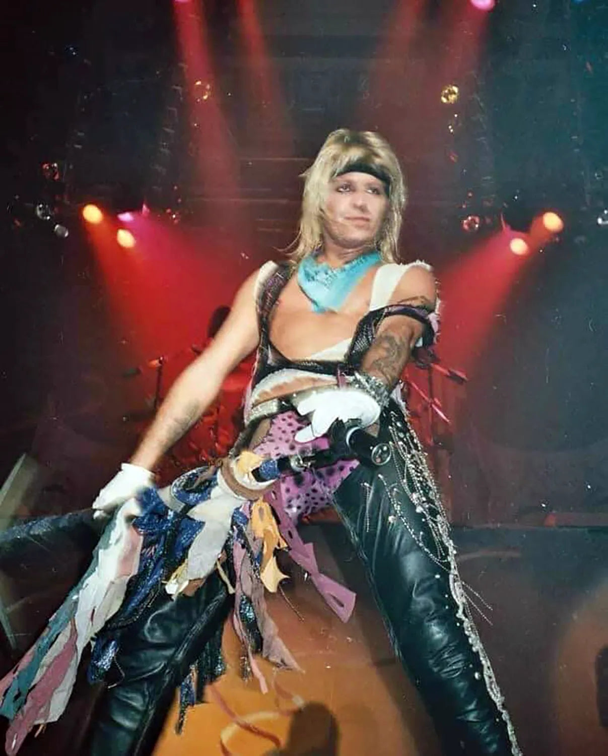 Vince on UK Theatre of Pain Tour, 1986