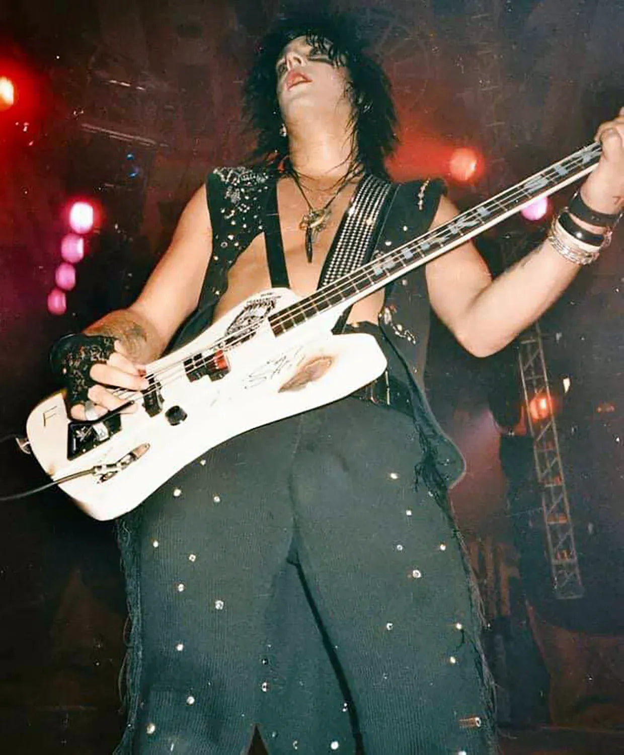 Nikki on UK Theatre of Pain Tour, 1986