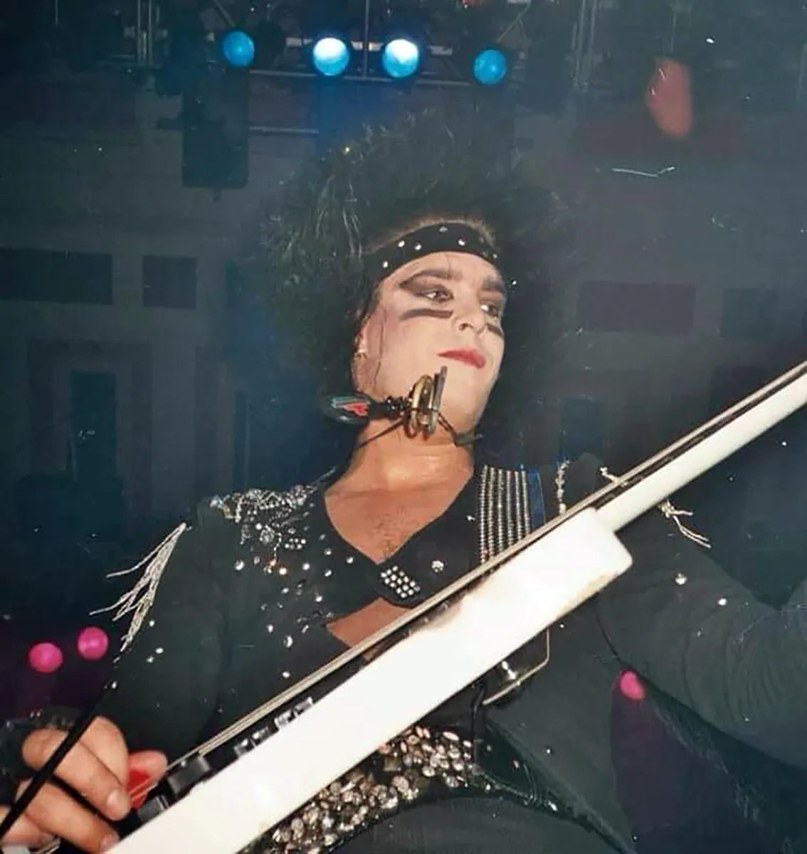 Nikki on UK Theatre of Pain Tour, 1986
