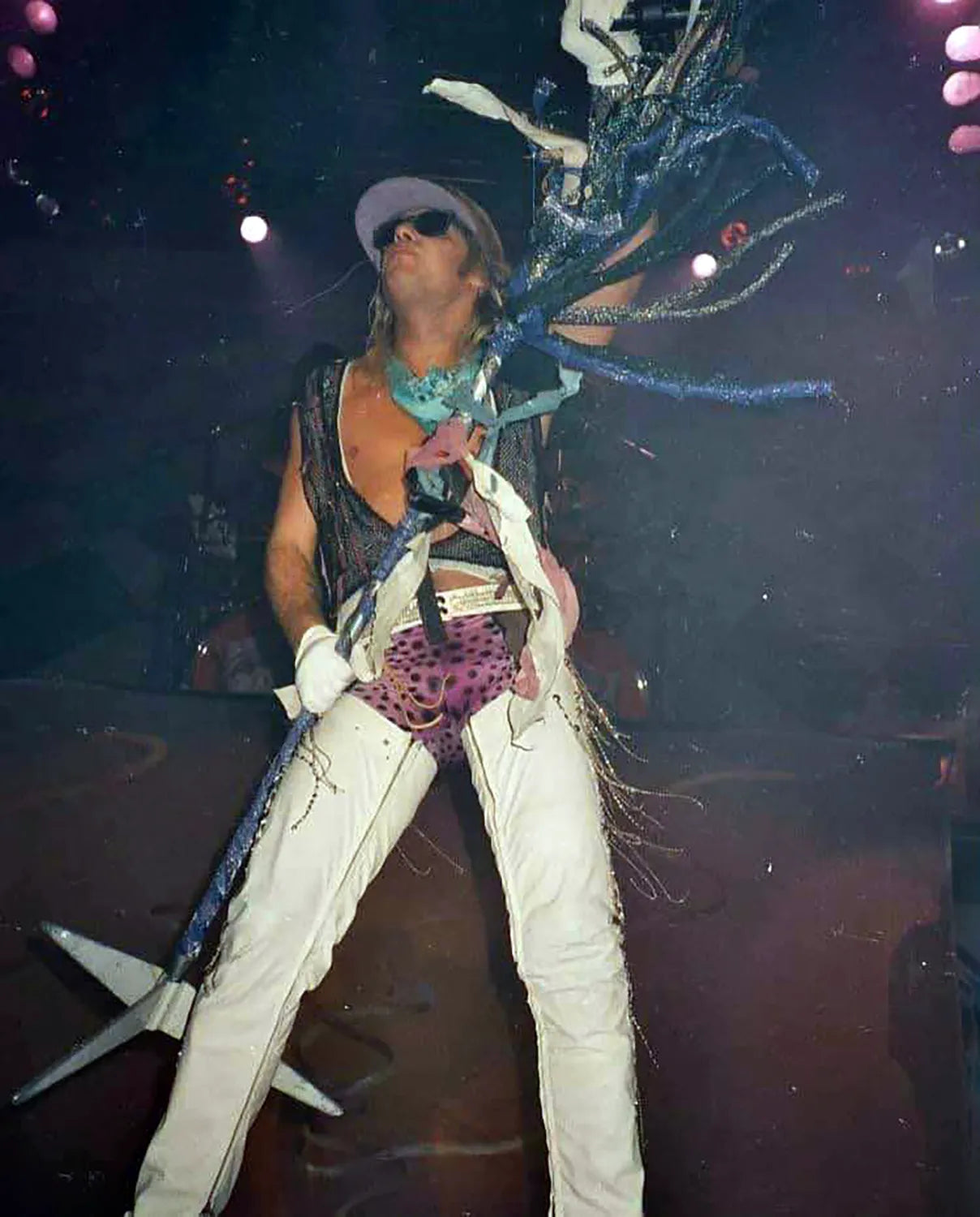 Vince on UK Theatre of Pain Tour, 1986