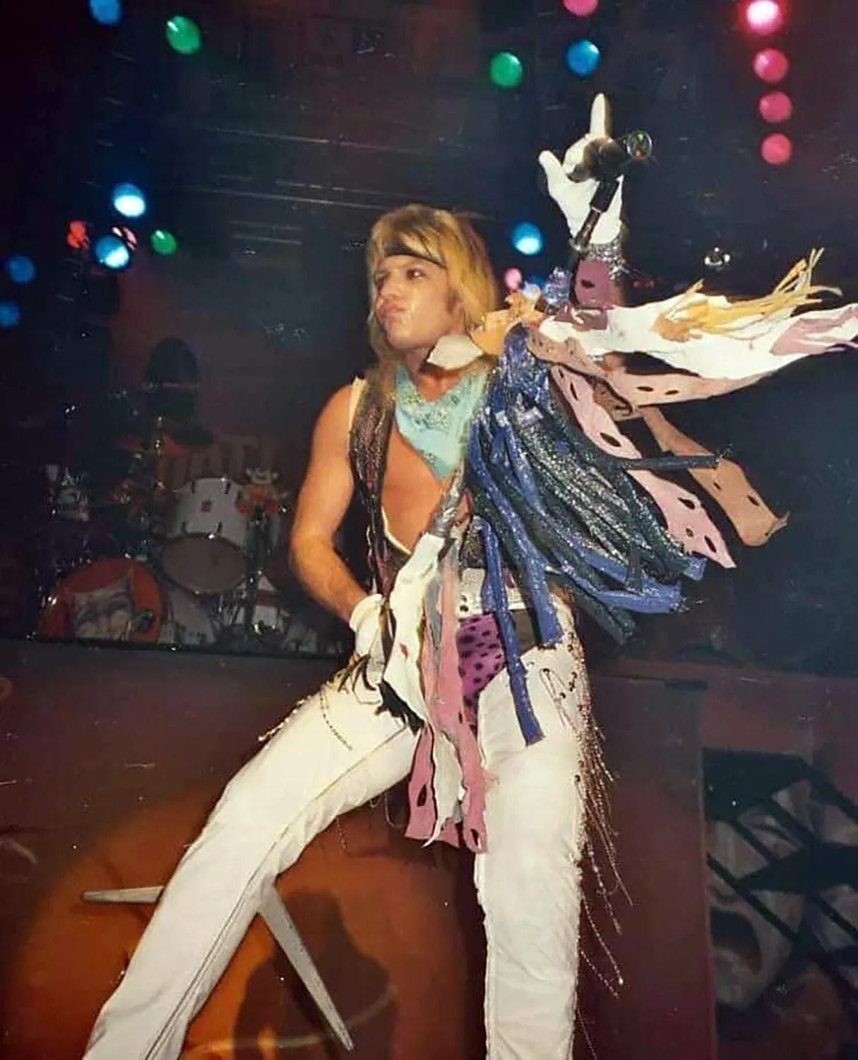 Vince on UK Theatre of Pain Tour, 1986