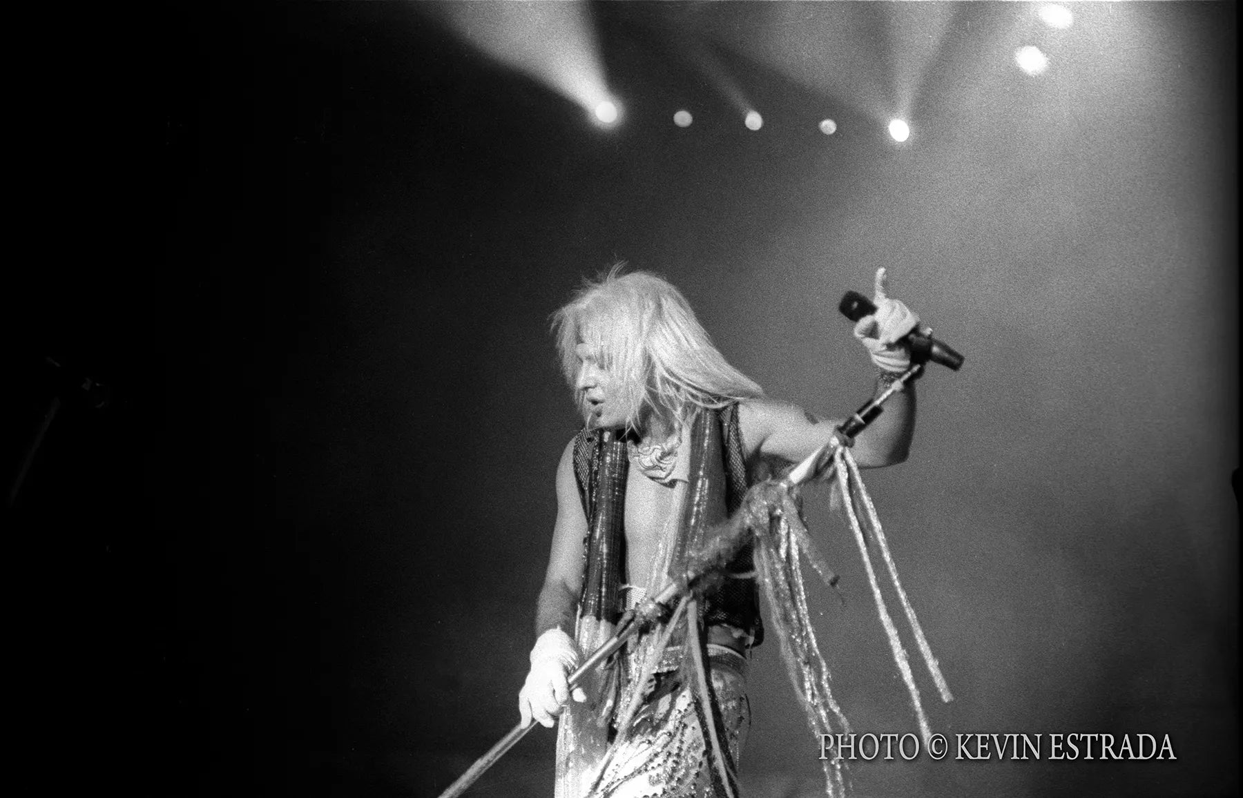 Vince on US Theatre of Pain Tour, The Forum, L.A. 1985