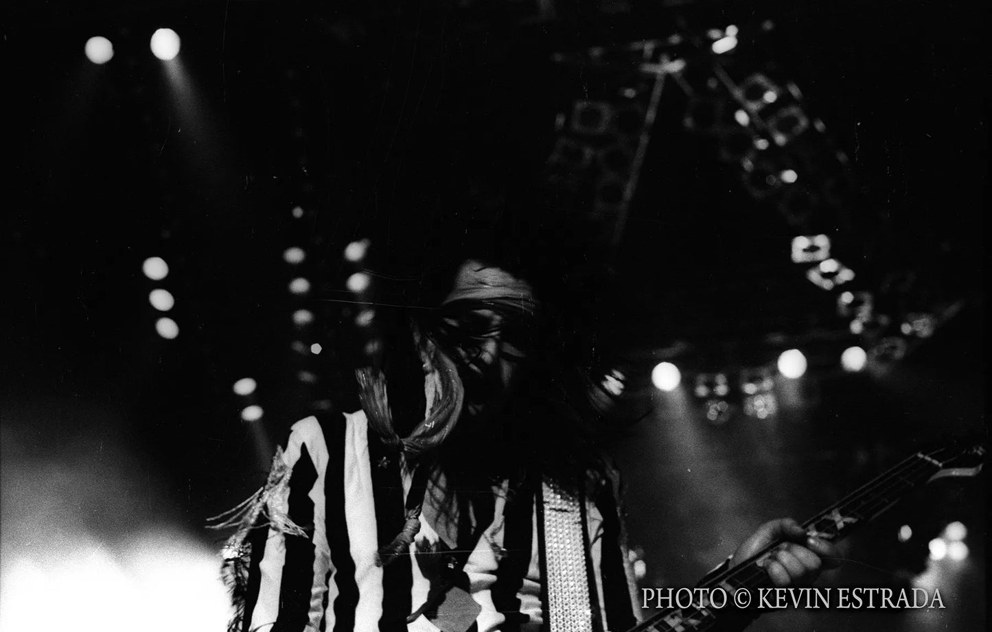 Nikki on US Theatre of Pain Tour, The Forum, L.A. 1985