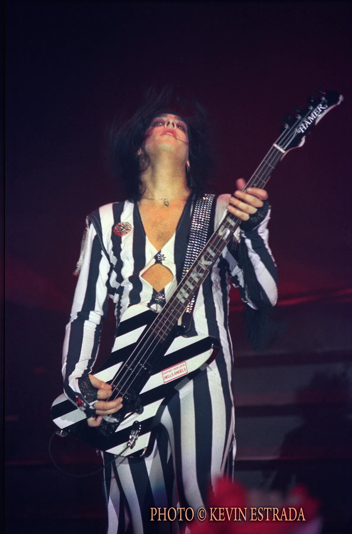 Nikki on US Theatre of Pain Tour, The Forum, L.A. 1985