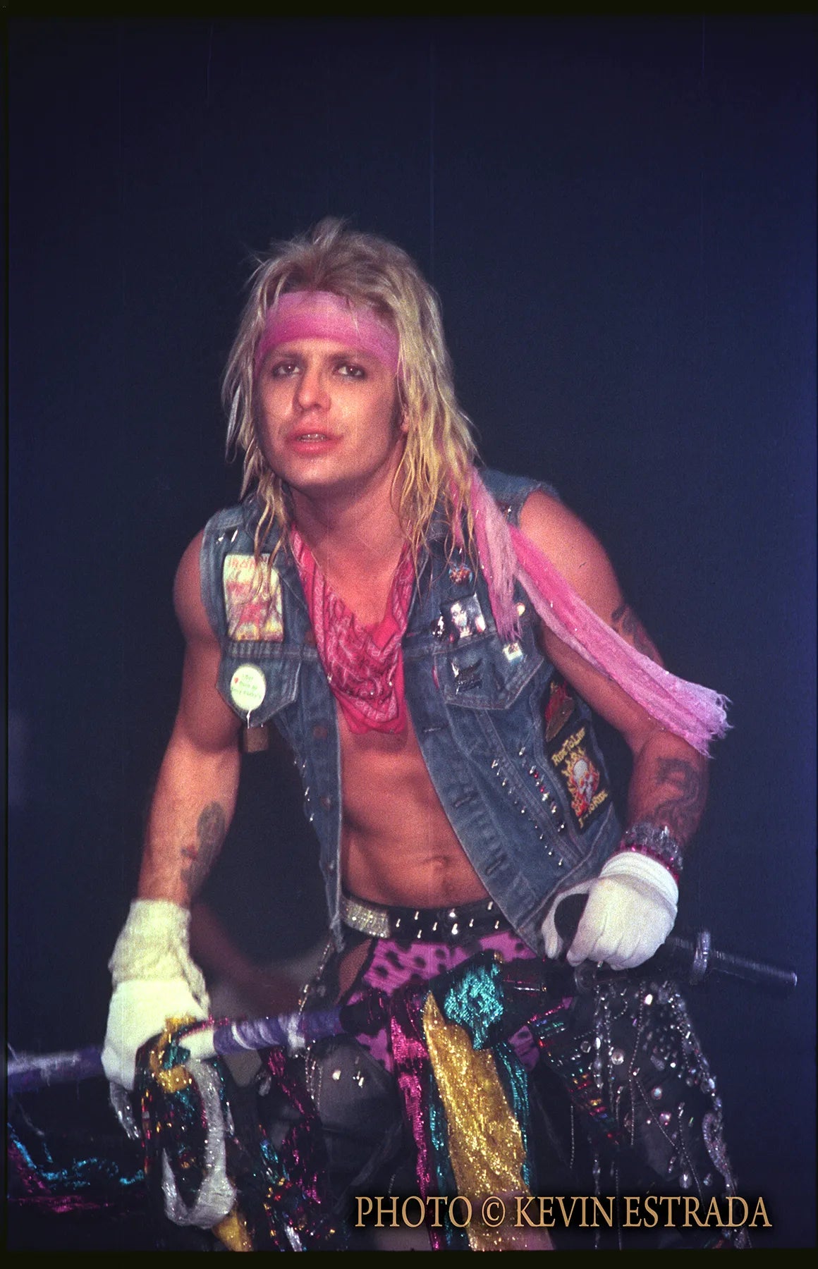 Vince on US Theatre of Pain Tour, The Forum, L.A. 1985
