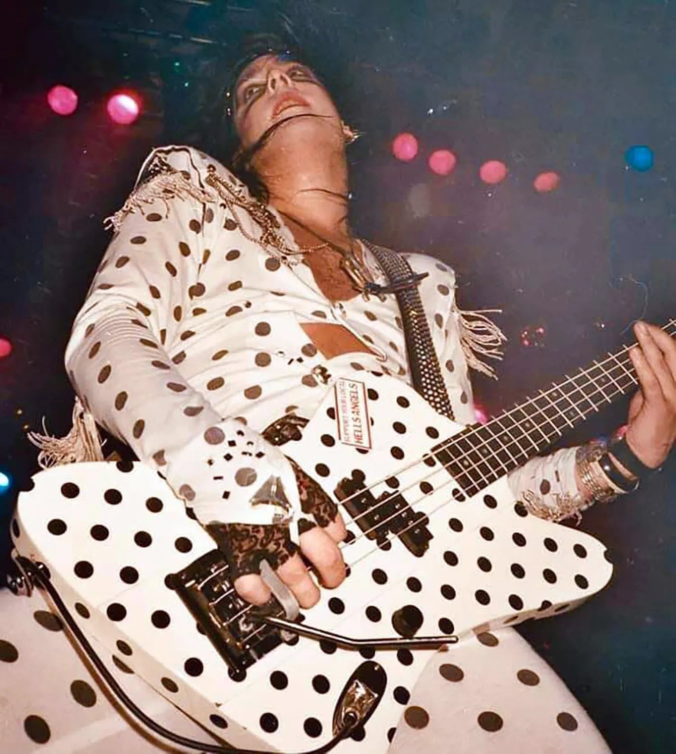 Nikki on UK Theatre of Pain Tour, 1986