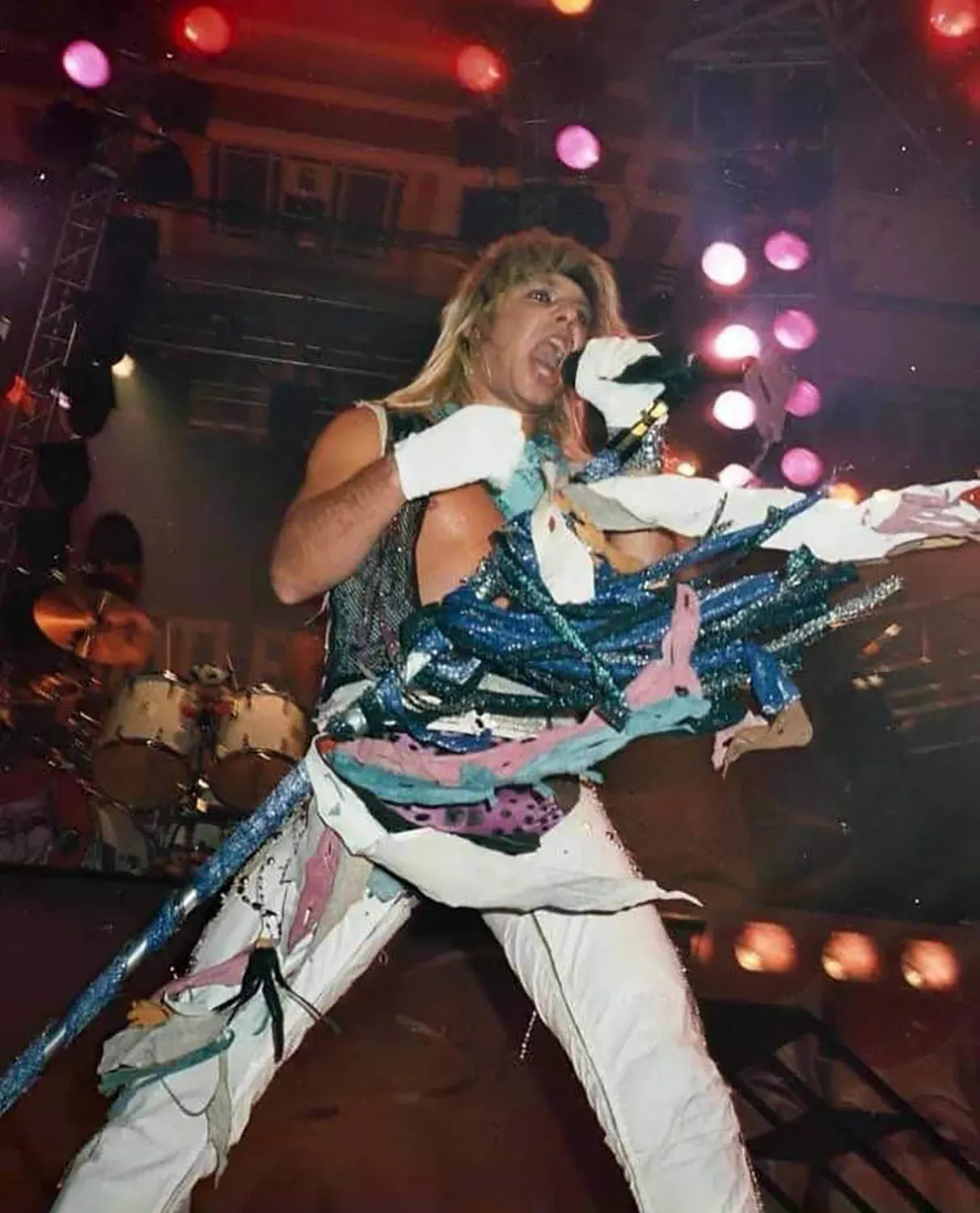Vince on UK Theatre of Pain Tour, 1986
