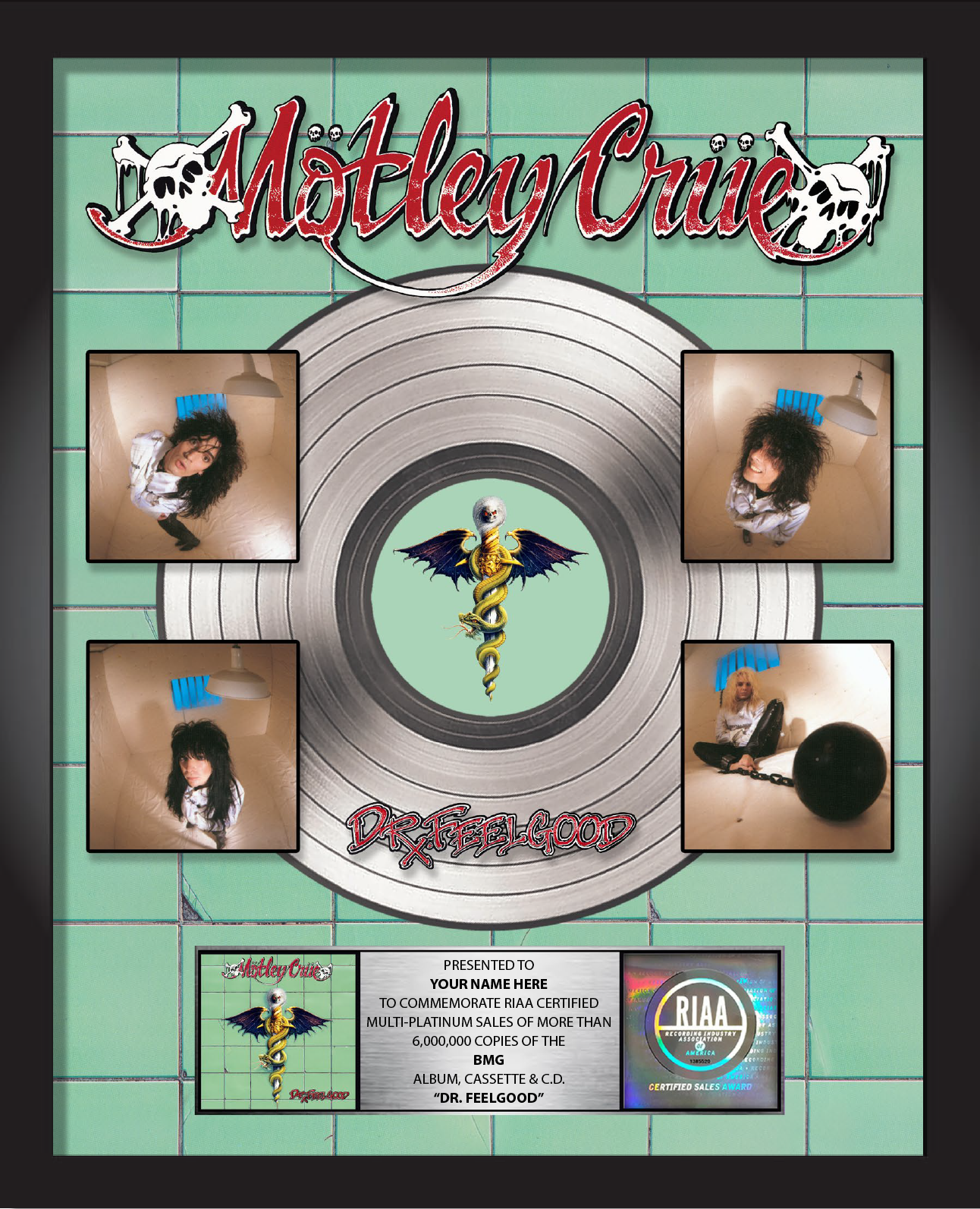 Dr. Feelgood Commemorative Album Plaque