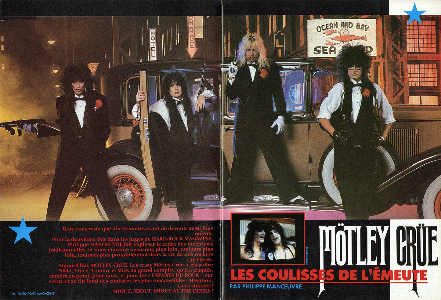 Hard Rock Magazine France March 1986, Mötley Crüe Cover Story