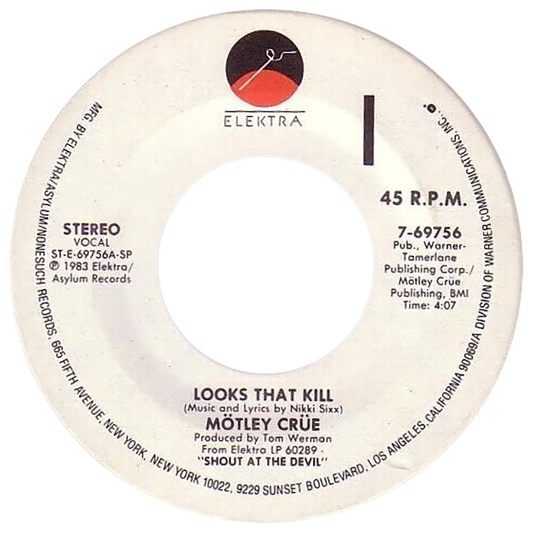 "Looks That Kill" US 7" Single, 1983 (Specialty)