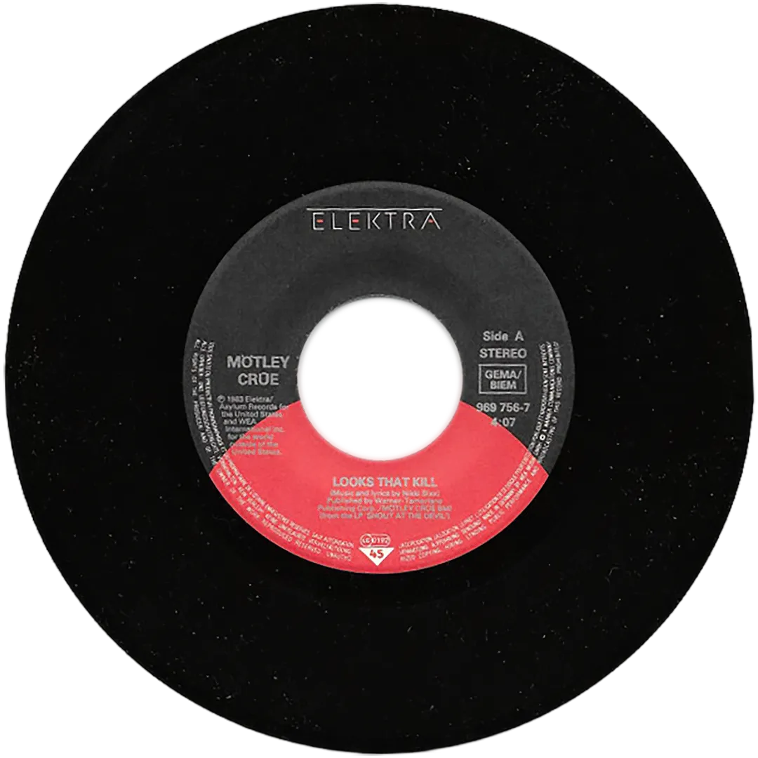 "Looks That Kill" Germany 7" Single, 1983