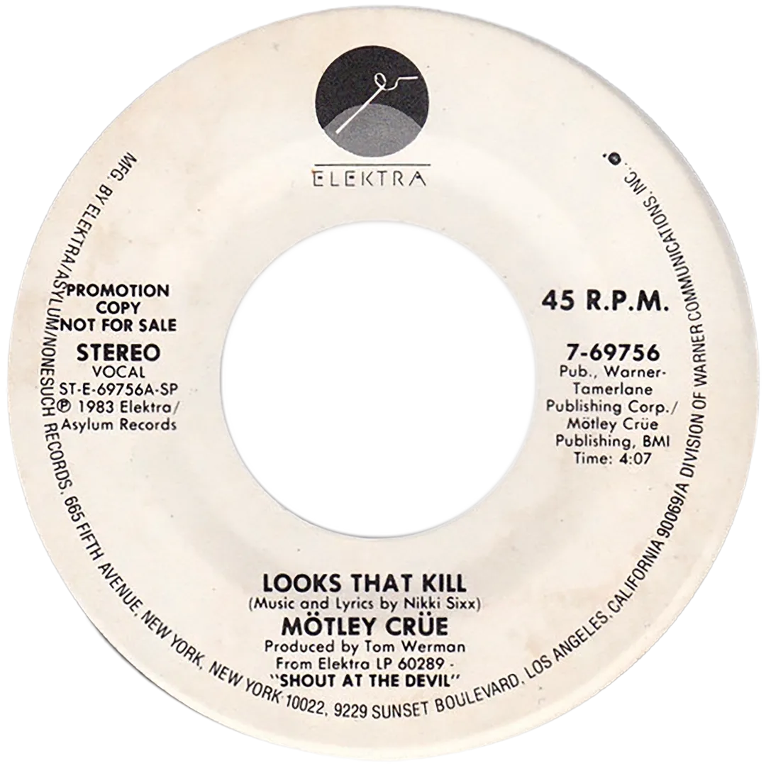 "Looks That Kill" US 7" Promo, 1984