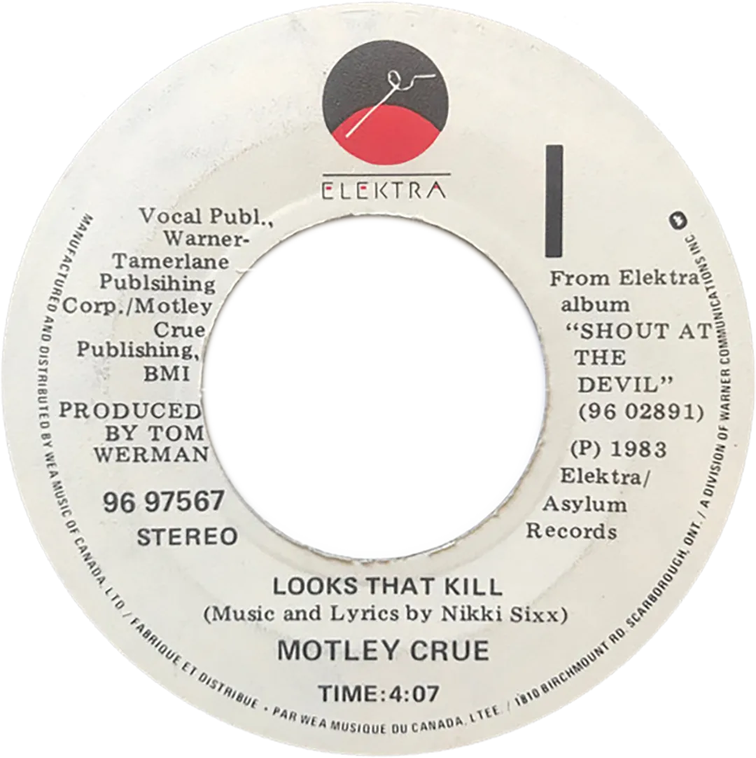 "Looks That Kill" Canada 7" Single, 1983