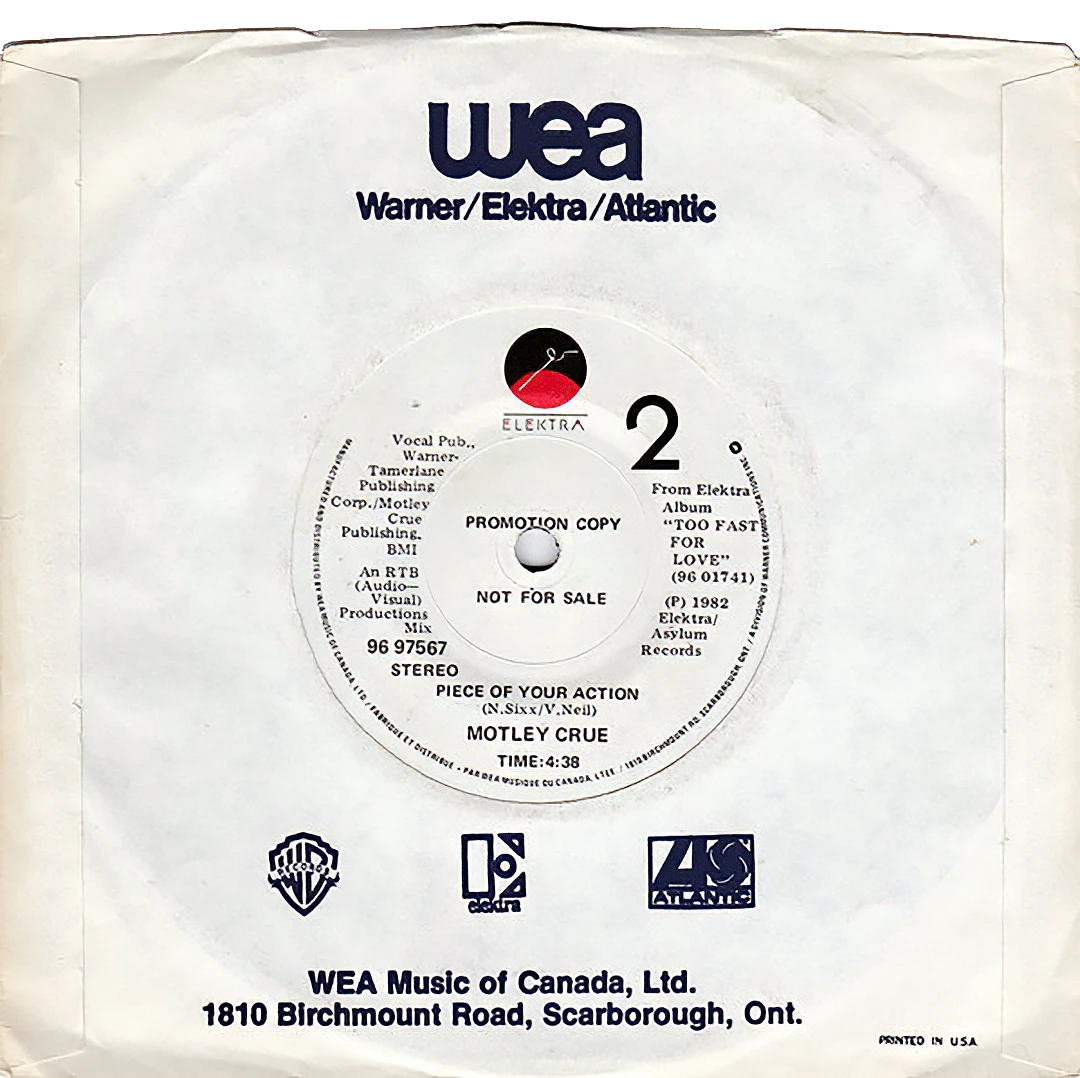 "Looks That Kill" Canada 7" Single, 1983