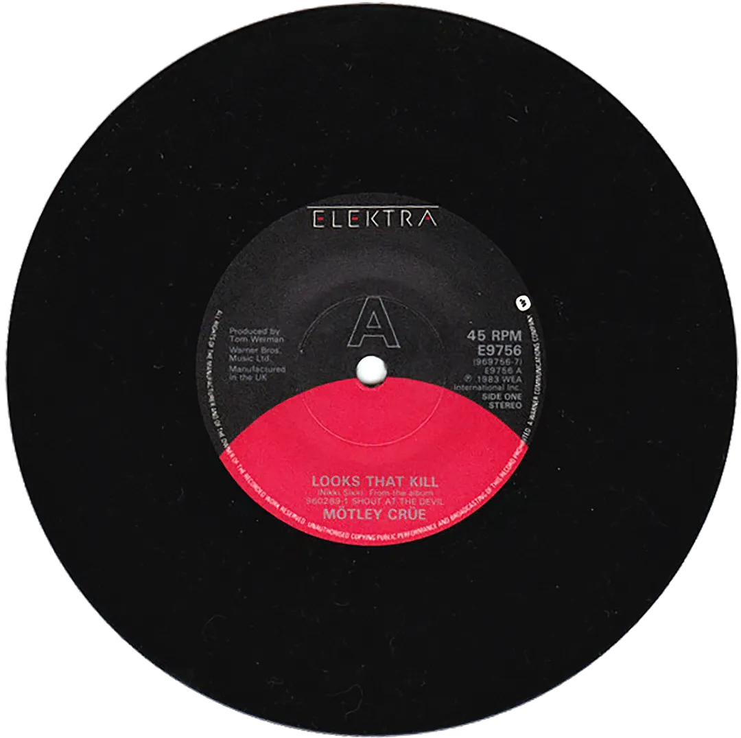 "Looks That Kill" UK 7" Single, 1984
