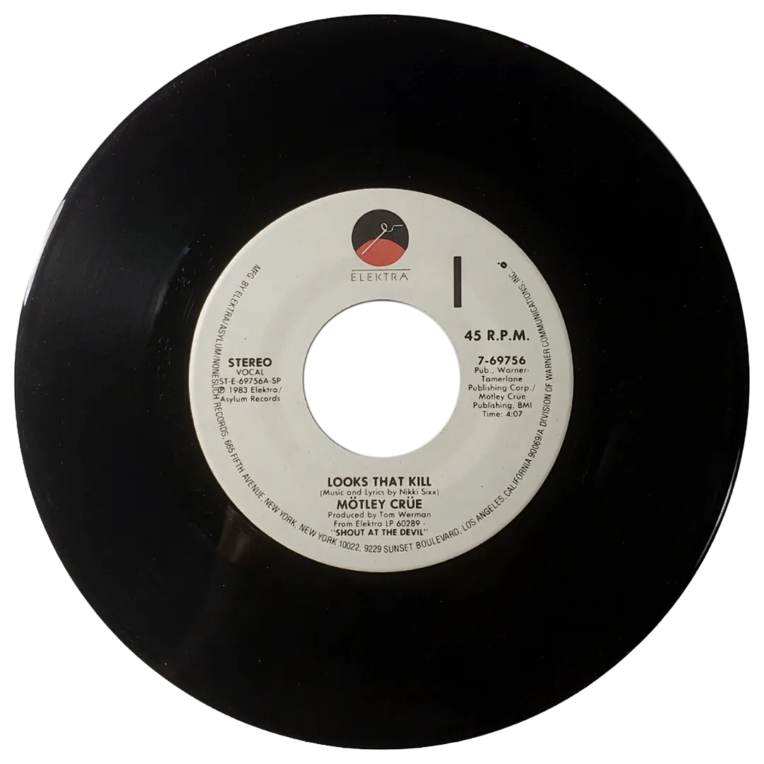 "Looks That Kill" US 7" Single, 1983 (Specialty)