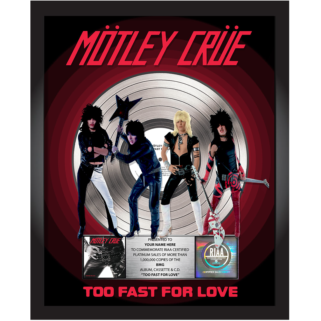 Motley Crue Too Fast For Love Vinyl First Pressing Motley Crue Too Fast For Love Vinyl First Pressing