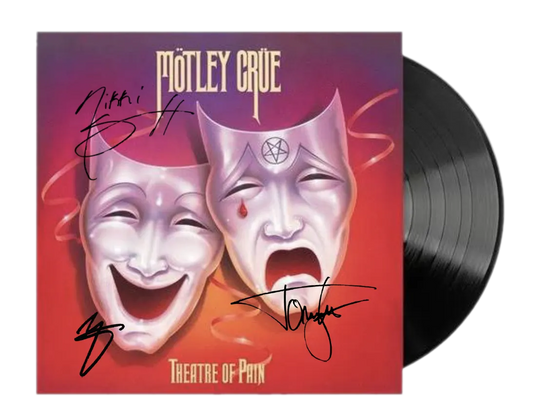 HAND SIGNED Theatre of Pain 12" Vinyl Album - Limited Quantity