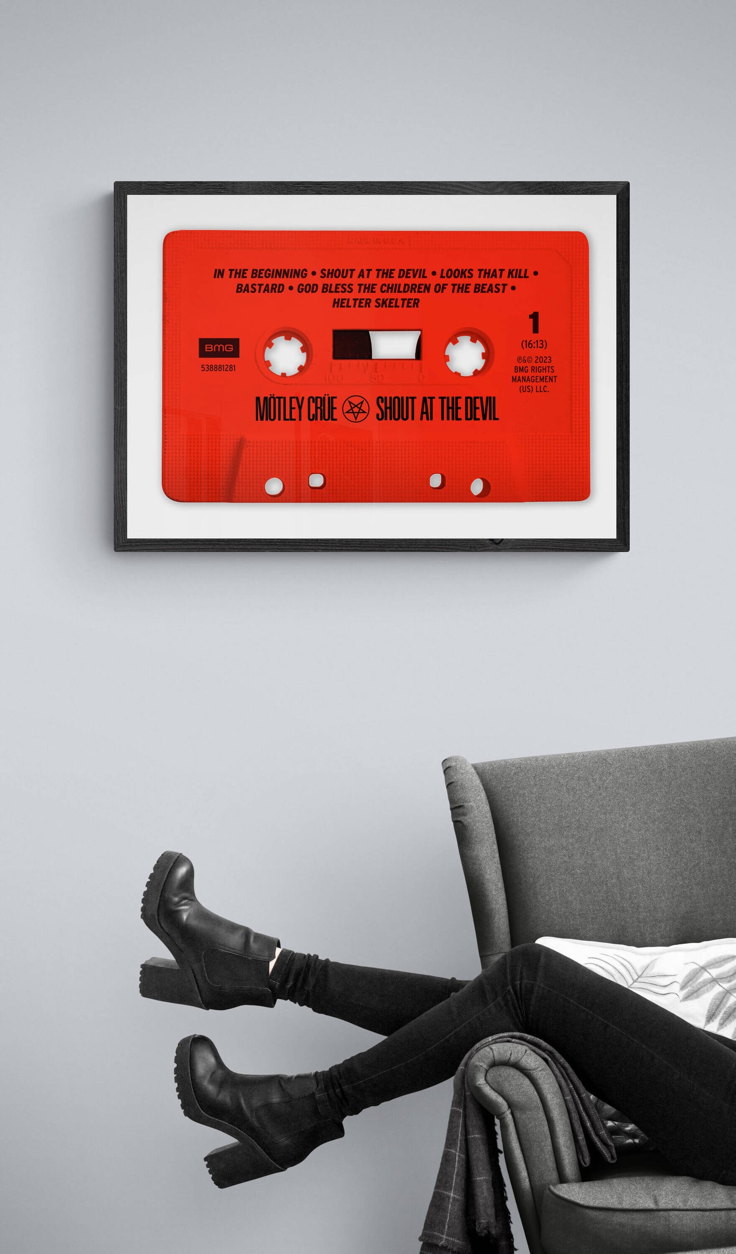 Limited Shout At The Devil Vintage Cassette Art Print