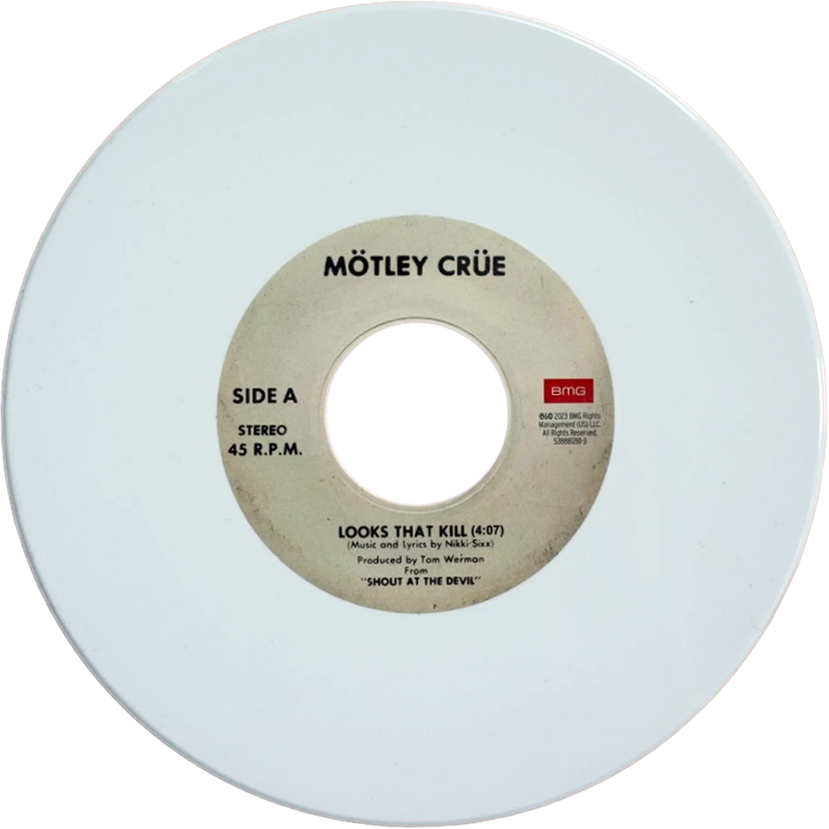 "Looks That Kill" White Vinyl 7" Single