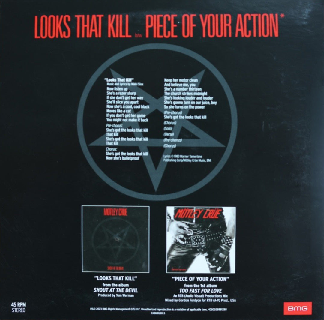 "Looks That Kill" White Vinyl 7" Single