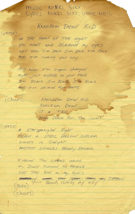 "Knock 'Em Dead, Kid" Lyrics