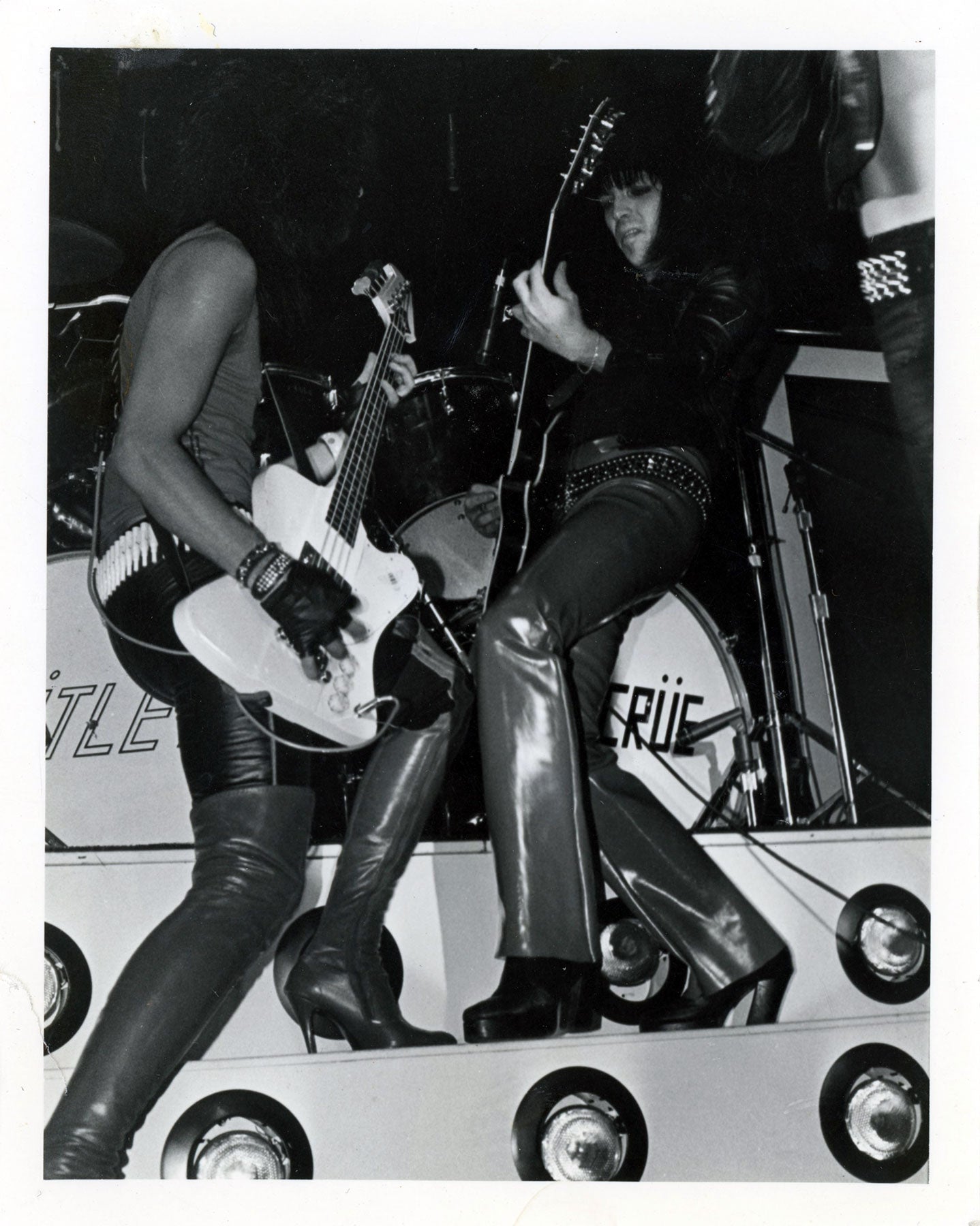Nikki Sixx and Mick Mars at the Sunset Strip 1981