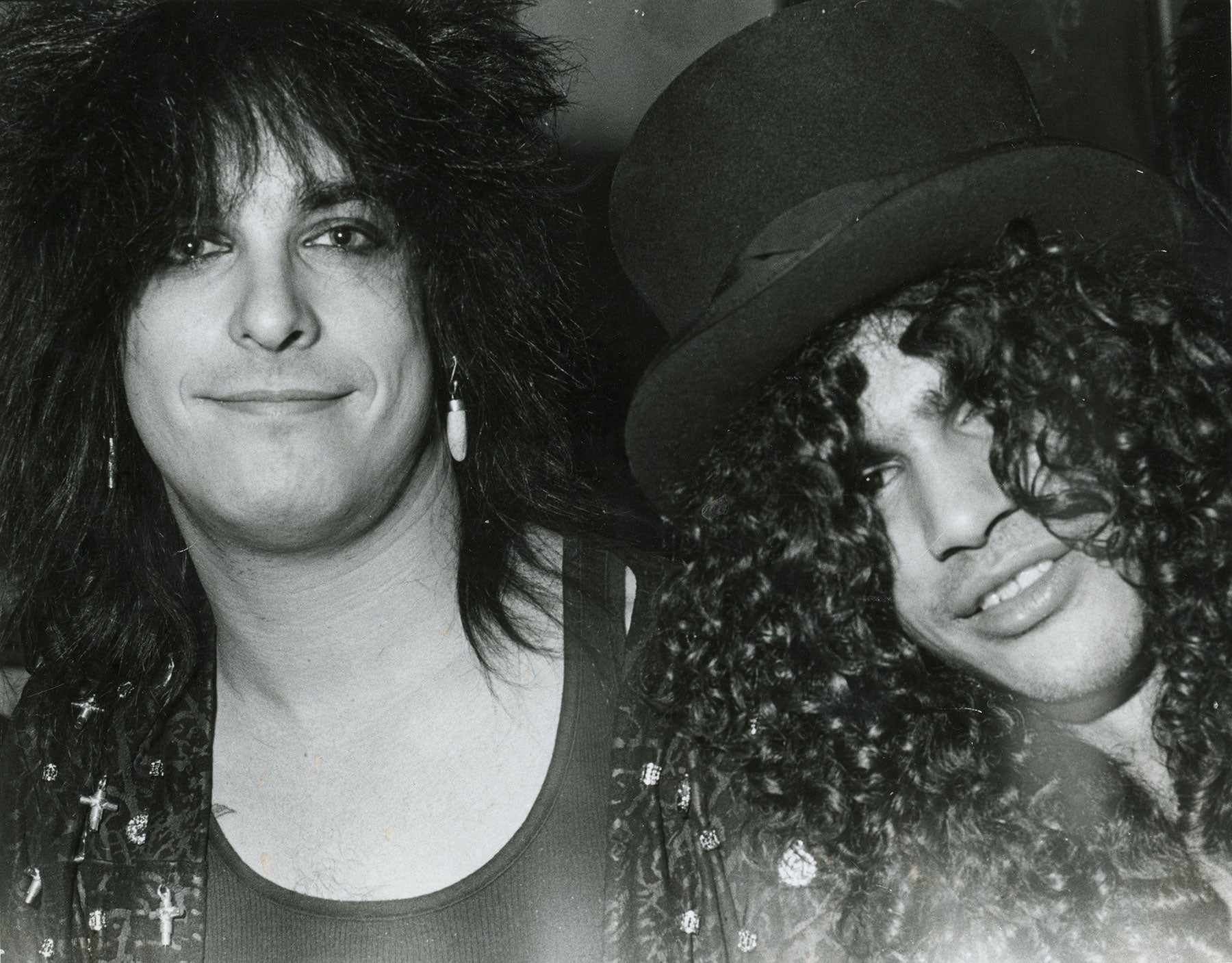 Nikki Sixx and Slash circa 1987