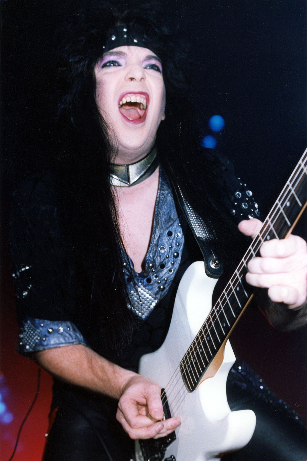 Motley jamming out on the Theatre of Pain Tour circa 1985 in full glam